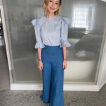 Heidi Gardner Instagram - prairie 🔥 🔥 🔥 / /   | | / /   | | Blouse and Bottoms: Batsheva 🌻🌼 Hair: @josephmaine 💕/💕💕 Makeup: @jennakristina 💄|💄|💄 Platforms: @loefflerrandall 👡  👡 Earrings: @rubyjack__ 🌛 | 🌜