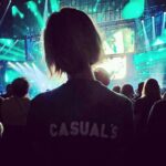 Heidi Gardner Instagram - roxy n’ ricky wore my dad’s old tshirt (his nickname was casual’s back in the day) to go see one of our favorite bands and lead singer’s @bryanferry_roxymusic thank you, dad for taking me to my first concert. it opened up a world to me that has been so special ever since. i feel so lucky to have inherited your love of music and your taste in it. and little heidi thanks you for always stopping by the merch booth 😉 last night, you were definitely CASUALLY there in spirit. I love you!