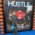 Heidi Gardner Instagram - LOVE & BASKETBALL / / FRIENDS & FASHION HUSTLE premiere 🏀 styled @shea.daspin makeup @jennakristina hair @kattthompson zebra suit @marcobologna basketball bag @andrea_bergart_shop heels @katmaconie starfish earrings @rowenroseofficial and the best friends @gregworswick @shea.daspin for being there ❤️❤️❤️