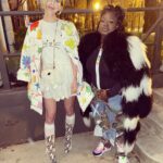 Heidi Gardner Instagram – on our dang way to the all-star game boots: @brothervellies 🌿 dress: @sandyliang 🌸
coat: @leafxiastudio 🦋