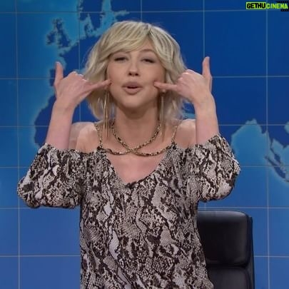 Heidi Gardner Instagram - a woman aging gracefully // @cearajaneo @jimmyfowlie alison gates @colinjost 🩵all of weekend update🩵