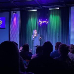 Helen Hong Instagram - Wild wknd! I shotgunned a full Starbucks just before taping @waitwaitnpr so I was wildn out on public radio! 🤪 Then 4 fantastic shows  @hyenascomedyfortworth which included: at least 2 young couples who were dating but NOT having sex “because of Jesus,” a very performative lesbian couple who I’m pretty sure went to do it in the bathroom at one point during my show, 1 heckler who was mad because I was doing crowd work but not with her (don’t come late next time so you’re sat in the back, you narcissist!), and my shoe breaking ONSTAGE which @lindastogner & the club GM attempted to fix with a screwdriver dipped in wood glue! 🤣 Early flights, so many meet & greets, hugging and hearing people’s stories! I could sleep for a week but I had a blast! Thanks to all who came out to see me do my thing! #dreamjob #comedy