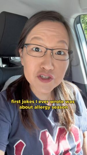 Helen Hong Instagram - We’re all #allergic to j*zz. Happy #allergyseason! I’ll be performing at @unclevinniescomedyclub in #pointpleasantnj #newjersey May 10-11, bring your j*zzy selves! #seasonalallergies #treepollen  #allergiessuck #sneezing #allergiesgotmelike #asiancomedians #funnyasian