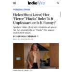 Helen Hunt Instagram – “Pickleball Queen!” 

Woohooo.. @hacks was picked up today!