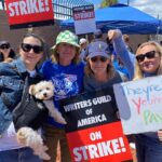Helen Hunt Instagram – Wore my Oscar hat for the first time ever to march for @wgawest 
I mean #asgoodasitgets didn’t write itself. 

Thank you @bthomer for being on the front lines of this fight. All of us who work in film and television thank you.