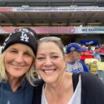 Helen Hunt Instagram – What a game!! (That’s all I’m gonna say for people like me who record and watch later)  These photos were from a minute ago but so fun to see our boys in 💙