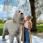 Helen Skelton Instagram - #ad You know how much I love dogs, but also spending time outside – and this week I spent time with a special one (along with a few other gorgeous pups). ‘Mop’ the gigantic animatronic Hungarian sheepdog, is made from more than 300 old mopheads and stands an impressive 2m tall. And together we made a mess of epic proportions. Like many of you, I dread the post-walk clean-up. So, I’ve teamed up with @BoschhomeUK for the launch of the new Unlimited 7 Aqua, a 2in1 cordless vacuum. It both vacuums and mops floors at the same time –which means less time cleaning and more time with my family #ad #bosch #cleaning #dogs #dogsofinstagram #housework #familypets #housework