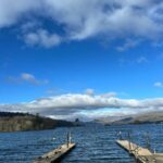 Helen Skelton Instagram – It’s not so grim up north 🌲🏔️🌳🏊⛴️🐟