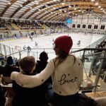 Helen Skelton Instagram - Nothing profound to say just liked the shot….. kids fave bit of the night was the tannoy playing hit the road jack as someone got sin binned 🙌 😜⛸️🏒 Jumper @oliveandfrank gifted #icehockey #ice #wekeends