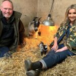Helen Skelton Instagram - So much love for this little Pygmy …. We will keep you posted on how the little goat goes over the next few nights. @onthefarmc5 continues tomorrow and Friday 8pm @channel5_tv #farming #yorkshire #goats #pygmy #spring