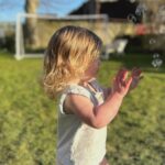 Helen Skelton Instagram - Just taking a moment on a soggy Monday … to appreciate my people, the sunshine and simple things….. ❤️🌸🥰 🙌Happy early birthday Gavin. Thanks for being a legend Granny. #weekends #family #birthdays #spring