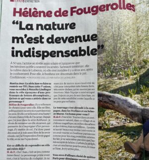 Hélène de Fougerolles Instagram - Merci @rusticaeditions pour cet article!🙏🏻 pour la série SAM (bientôt !) @tf1 
Photo : @stephanegrangier