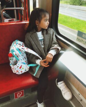 Helga Krapf Instagram - This is a story about how Amelie unintentionally tricked me into thinking I am older than I actually am: 

So on some special days or anniversaries, Frankfurt pulls out their older Trams from around the 1950s-1970s for commuters to experience. If you’re lucky, you get to ride them on your weekend commute. Amelie and I came from the city last Saturday and on our way home we got to ride one of those Trams. Our convo went like this:

Me: How do you like the old school train?
Amelie: Its alright. Do you feel like you’re old school again in this train? 
Me: Well kinda, its a nice experience to get to ride them. What about you? 
Amelie: NO. Because I don’t know how it feels to be old school. 

I needed a minute to process and then answered - “You’re right. That makes a lot of sense.” 

Two days after I sit here looking at the photos and realize, I AM NOT THAT OLD as well. 💀
I never got to ride these trains also and I only remember the more modern models too. 🤣Although I must admit I feel like I belong to a completely different era than the one I was born into and I love things from the 50s-70s. 👵🏻