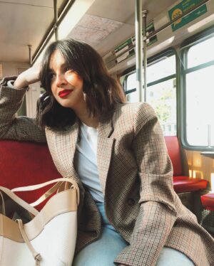 Helga Krapf Instagram - This is a story about how Amelie unintentionally tricked me into thinking I am older than I actually am: 

So on some special days or anniversaries, Frankfurt pulls out their older Trams from around the 1950s-1970s for commuters to experience. If you’re lucky, you get to ride them on your weekend commute. Amelie and I came from the city last Saturday and on our way home we got to ride one of those Trams. Our convo went like this:

Me: How do you like the old school train?
Amelie: Its alright. Do you feel like you’re old school again in this train? 
Me: Well kinda, its a nice experience to get to ride them. What about you? 
Amelie: NO. Because I don’t know how it feels to be old school. 

I needed a minute to process and then answered - “You’re right. That makes a lot of sense.” 

Two days after I sit here looking at the photos and realize, I AM NOT THAT OLD as well. 💀
I never got to ride these trains also and I only remember the more modern models too. 🤣Although I must admit I feel like I belong to a completely different era than the one I was born into and I love things from the 50s-70s. 👵🏻