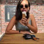 Helga Krapf Instagram - Summer dress x Flip flops x Air dried hair x Ice cream = Happy kid. 🧡☺️ 📷: Amelie