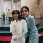 Helga Krapf Instagram - Another milestone: Amelie’s first holy communion. 🙏🏼 She was so excited for this and was so kilig to finally get to try that “white thing” mommy always eats in mass. 🙈😆😅 Made sure she got a piece of home with her by letting her wear a custom made Filipiniana inspired @thehouseofenchante dress. She looked like a little priestess 😍 Her candle is from Portugal, blessed at Our lady of Fatima which we then designed together using wax paper. The cake was made by me with the help of @puratosph 🤭 Only the best for my little miss. 👧🏻 Thank you to our family and friends, and to those who helped make this happen. ☺️ To Amelie, Congratulations on your first holy communion. May God bless and protect you always my love. Love you to the moon and back. 🥰🙏🏼