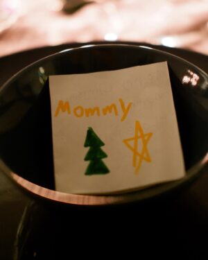 Helga Krapf Instagram - A Family of two. 👩‍👧❤️ First time that we spent Christmas this way, just me and her. We bonded over wrapping Lumpia, cooking, decorating the table, and the desserts. After praying, Amelie immediately started serving herself some pumpkin soup and said “Good job Mommy for cooking all of this by yourself, I love it.” 😭😭😭 

Beyond thankful for how blessed I am to get to raise this child, the gift that keeps on giving. Merry Christmas from our little imperfectly perfect family to yours. 🌟