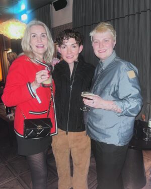 Helle Thorning-Schmidt Instagram - So much love to @frejakirk tonight. Huge congrats on the new song and the release. It literally makes me cry every time I hear it. And so nice to go out with my @milokinnock on a Friday night ❤️❤️