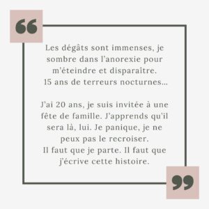 Héloïse Martin Instagram - J’ai 9 ans. Ma vie bascule. Comme 1 enfant sur 10 en France, je suis victime de violences sexuelles.
Et J’ai décidé de tout vous raconter…
‌
J’ai 27 ans, la parole se libère, depuis quelques mois on a décidé d’arrêter de se taire.
‌
À toutes les victimes, sachez que vous n’êtes pas seules…
On vous croit, on ne lâchera pas, le combat ne fait que commencer.
‌
Il y a 3 ans, je commence l’écriture de ma BD « Les Yeux fermés ».
Je parle de la reconstruction d’une famille après l’inceste, il s’agit de mon histoire.
‌
La BD sortira le 8 Mars 2024 en librairie.
‌
Pourquoi je vous raconte une histoire si intime ?
Petite, je n’avais pas conscience de la gravité des faits, mais surtout, je pensais être la seule à vivre ces agressions.
Aujourd’hui, je sais que mon histoire est malheureusement banale et j’aurais aimé lire, entendre d’autres témoignages…Ils m’auraient aidée.
‌
📕 @lesyeuxfermesbd 
Aux Éditions @dupuis_bd 
Éditrice @camille_grenier_dupuis 
Dessins @valentinedelussy 
Écrit avec @babolakoss 
Attachée de presse @sophie_chez_dupuis 

#BD #inceste #jesuis1sur10 #8mars2024 #combat #justice #violencessexuelles