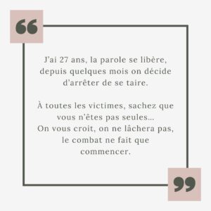 Héloïse Martin Instagram - J’ai 9 ans. Ma vie bascule. Comme 1 enfant sur 10 en France, je suis victime de violences sexuelles.
Et J’ai décidé de tout vous raconter…
‌
J’ai 27 ans, la parole se libère, depuis quelques mois on a décidé d’arrêter de se taire.
‌
À toutes les victimes, sachez que vous n’êtes pas seules…
On vous croit, on ne lâchera pas, le combat ne fait que commencer.
‌
Il y a 3 ans, je commence l’écriture de ma BD « Les Yeux fermés ».
Je parle de la reconstruction d’une famille après l’inceste, il s’agit de mon histoire.
‌
La BD sortira le 8 Mars 2024 en librairie.
‌
Pourquoi je vous raconte une histoire si intime ?
Petite, je n’avais pas conscience de la gravité des faits, mais surtout, je pensais être la seule à vivre ces agressions.
Aujourd’hui, je sais que mon histoire est malheureusement banale et j’aurais aimé lire, entendre d’autres témoignages…Ils m’auraient aidée.
‌
📕 @lesyeuxfermesbd 
Aux Éditions @dupuis_bd 
Éditrice @camille_grenier_dupuis 
Dessins @valentinedelussy 
Écrit avec @babolakoss 
Attachée de presse @sophie_chez_dupuis 

#BD #inceste #jesuis1sur10 #8mars2024 #combat #justice #violencessexuelles