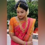 Hema Dayal Instagram - 🥰😍🤩 . Jewellery :@chicjewells Blouse aari: @roja_aari_works_adyar . . #hemadayal18 #hemadayal #hema #zeetamilserials #meenakshiponnungaserial #pooja #serialartist #traditionallook #explorepage #explore #love #sareelove #saree