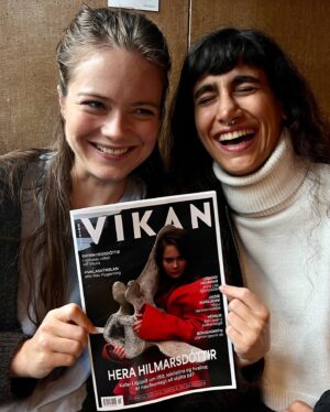 Hera Hilmar Instagram - VIKAN is out ⚡️ a whole whaling issue - interview with yours truly (with images done by @last_whaling_station, @anahita.earth , @herahilmar, and @micahgaren, and interview by editor @liljuros ), plus interviews and very important whaling info provided by the amazing @kataodds  and @ranflygenring, and much more 🙌 

Thank you @liljuros editor and @vikanmagazine for shining a light on the whales in this issue 💙🐋💙

You can read the interview here in Icelandic https://www.birtingur.is/hera-hilmarsdottir-kafar-a-dypid/ or buy the print in your local Icelandic store. 

Photography and creative direction: @anahita.earth @micahgaren 

Make up: @sunnabjorkmakeup 

Red clothing: @solhansdottir 

“Að jörðu skaltu aftur verða” biodegradable clothing: @eydiselfa