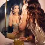 Hiba Tawaji Instagram - ✨🫶 #grammys @ibrahimmaaloufofficial ❤️ Stylist @theparislibby Dress @dolcegabbana Make up @elojelloseropian Hair @lucy_gedjeyan 📸 @mariobarberiophotos