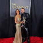 Hiba Tawaji Instagram - For me, he is my winner #Grammys 🏆❤️ @ibrahimmaaloufofficial @recordingacademy Stylist @theparislibby Dress & suit @dolcegabbana Make up @elojelloseropian Hair @lucy_gedjeyan #grammyawards #grammys2024 #todocolores #hibatawaji #ibrahimmaalouf