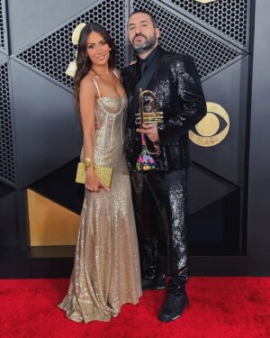 Hiba Tawaji Instagram - For me, he is my winner #Grammys 🏆❤️ @ibrahimmaaloufofficial 
@recordingacademy 

Stylist @theparislibby 
Dress & suit @dolcegabbana 
Make up @elojelloseropian 
Hair @lucy_gedjeyan 

#grammyawards #grammys2024 #todocolores
#hibatawaji #ibrahimmaalouf