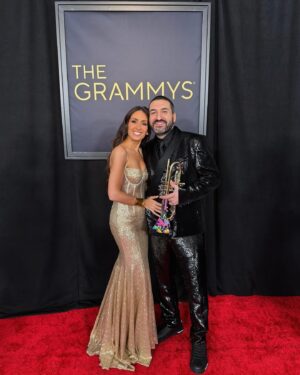 Hiba Tawaji Instagram - For me, he is my winner #Grammys 🏆❤️ @ibrahimmaaloufofficial 
@recordingacademy 

Stylist @theparislibby 
Dress & suit @dolcegabbana 
Make up @elojelloseropian 
Hair @lucy_gedjeyan 

#grammyawards #grammys2024 #todocolores
#hibatawaji #ibrahimmaalouf