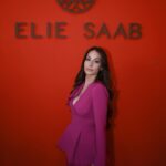 Hiba Tawaji Instagram - 🔮💜 @eliesaabworld #pfw #parisfashionweek