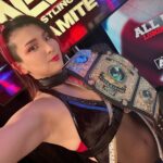 Hikaru Shida Instagram - Thank you guys tonight✨ And I’m coming, Wembley!!!!!!!! #AEWDynamite  #AEW  #AEWAllIn hikarushida