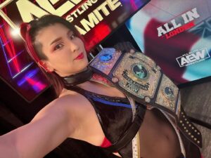 Hikaru Shida Instagram - Thank you guys tonight✨
And I’m coming, Wembley!!!!!!!!
#AEWDynamite  #AEW  #AEWAllIn hikarushida