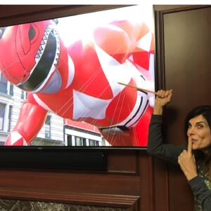 Hilary Shepard Instagram - An oldie but goodie! 🦃Happy Thanksgiving 🍁macysdayparade #powerrangers #redranger #divatox #thanksgivingtradition