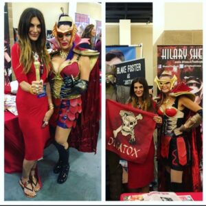 Hilary Shepard Instagram - Mirror mirror on the wall! Who’s the fairest #Divatox of all! ? Loved going to cons and seeing all my other Divatox-es… (or Divatox-i ??? ) 😈❌⭕️💋 #powerrangers #evilqueen #spacepirate #comicon
