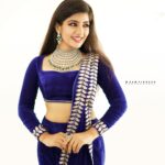 Hima Bindhu Instagram - Radiant in royal blue! 💎 #traditionalattire #ethnicfashion #styleinspo