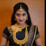 Hima Bindhu Instagram - 🖤Black and Gold⚜️ #sareelove #traditional
