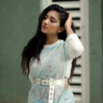 Hima Bindhu Instagram - Sky☁️❄️blue🩵 saree @style_in_threads_ Wrapped in sky blue hues, she painted the day with her grace. #love #instagood #photooftheday #fashion #me #art #repost #saree #blue