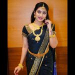 Hima Bindhu Instagram - 🖤Black and Gold⚜️ #sareelove #traditional