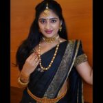 Hima Bindhu Instagram - 🖤Black and Gold⚜️ #sareelove #traditional