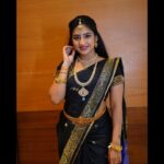 Hima Bindhu Instagram - 🖤Black and Gold⚜️ #sareelove #traditional