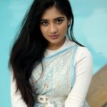 Hima Bindhu Instagram - Sky☁️❄️blue🩵 saree @style_in_threads_ Wrapped in sky blue hues, she painted the day with her grace. #love #instagood #photooftheday #fashion #me #art #repost #saree #blue