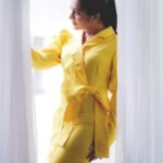 Hima Bindhu Instagram - Feeling mellow in yellow 💛 PC : @camerasenthil @rrajeshananda #OOTD #happyvibes #colorful #fashionblogger #happiness #optimism #energy #calm #cheerful #lifestyle