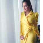 Hima Bindhu Instagram - Feeling mellow in yellow 💛 PC : @camerasenthil @rrajeshananda #OOTD #happyvibes #colorful #fashionblogger #happiness #optimism #energy #calm #cheerful #lifestyle