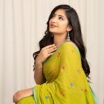 Hima Bindhu Instagram - ISHQ♥️YIMMY @poshmakeover_priya @karthipalaniappan.photography #yimmyyimmy #saree #love #makeup #photooftheday #instagood