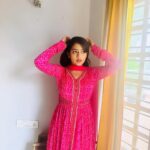 Hima Bindhu Instagram - "In a Pink Symphony, Her Eyes Paint a Charmed Canvas.🌸✨” #EnchantedGarden #PrettyInPink #EyesThatSpeak #FloralFantasy