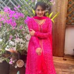 Hima Bindhu Instagram - "In a Pink Symphony, Her Eyes Paint a Charmed Canvas.🌸✨” #EnchantedGarden #PrettyInPink #EyesThatSpeak #FloralFantasy