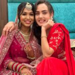 Himanshi Parashar Instagram - How time just flies!🥹From seeing you knowing nothing about India to now getting married to an Indian, my Nepalan has come a long way😂❤️ Wish you all the love and happiness in this new journey of your life! I Love You🥹💋 my constant! #bff #shegotmarried