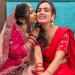 Himanshi Parashar Instagram - How time just flies!🥹From seeing you knowing nothing about India to now getting married to an Indian, my Nepalan has come a long way😂❤️ Wish you all the love and happiness in this new journey of your life! I Love You🥹💋 my constant! #bff #shegotmarried