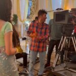 Himanshi Parashar Instagram - #bts with our very talented and beautiful @himanshiparashar 💥 My one of the favourite actors😊 Ps- she made us play this song in background 😅 #TeriMeriDoriyaann #sahiba #directoronduty